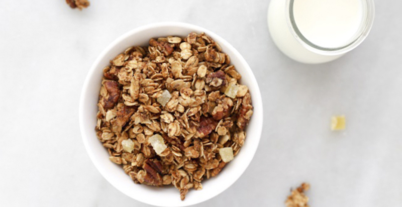 Homemade Ginger Spice Cluster Granola