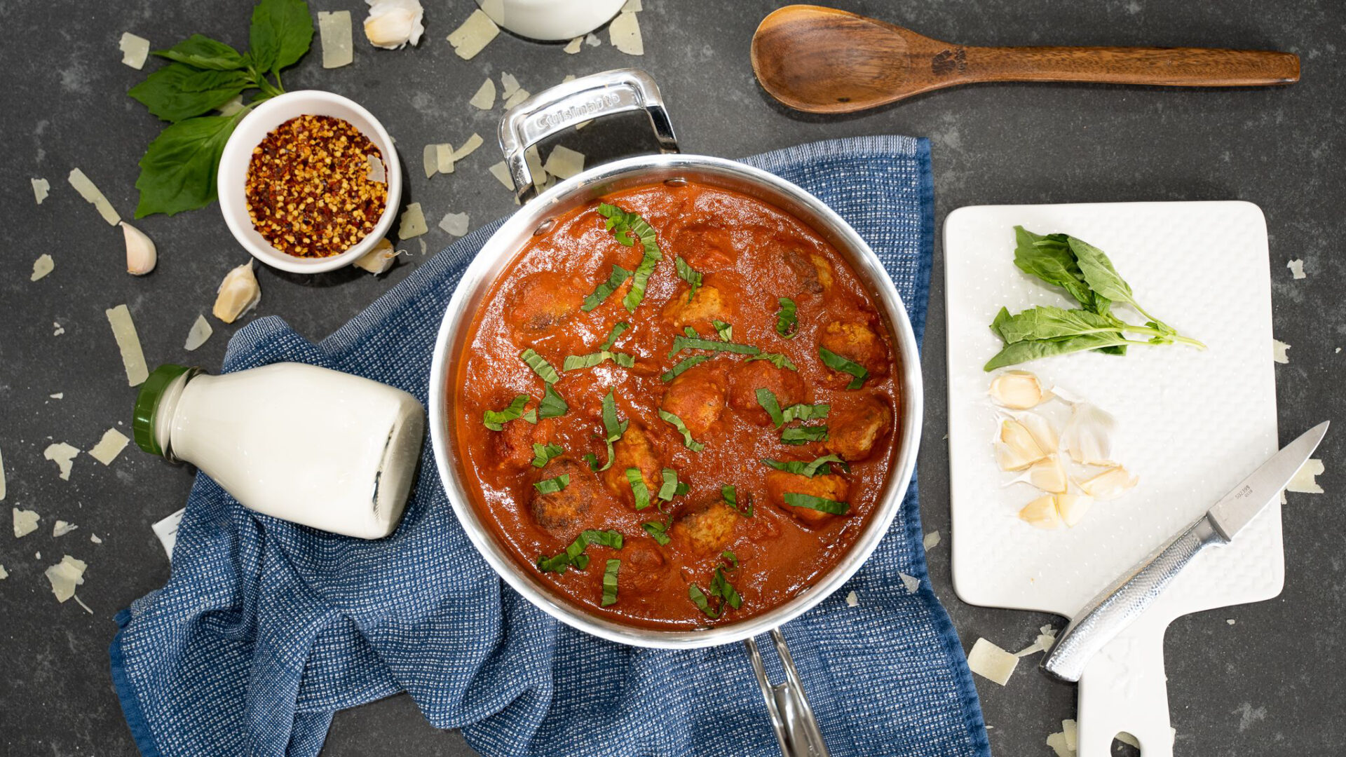 Turkey Meatballs In Vodka Sauce